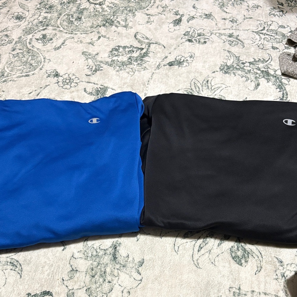 Champion Sweatshirts - Blue and Black Athletic Pullovers